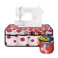 thumbnail image 2 of HELLHERO Red Roses and Blue Butterflies Sewing Machine Mat Fabric Polyester Washable Waterproof for Woman Gifts Travelling and Sewing Classes, 2 of 5