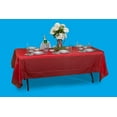 Exquisite 300 ft. x 40 in. Red Plastic Tablecloth Rolls Red Banquet