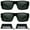 2 Pairs Smoke, variant on Motorcycle Riding Safety glasses Foam Padded Mens Sunglasses Biker Wrap Around Goggles