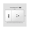 thumbnail image 4 of Kit De 4 Placas Con 1 Apagador De Escalera Y 1 Contacto Lab.G Blanco, 4 of 5