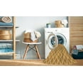 thumbnail image 2 of Ahgly Company Machine Washable Indoor Round Transitional Yellow Orange Area Rugs, 4' Round, 2 of 7