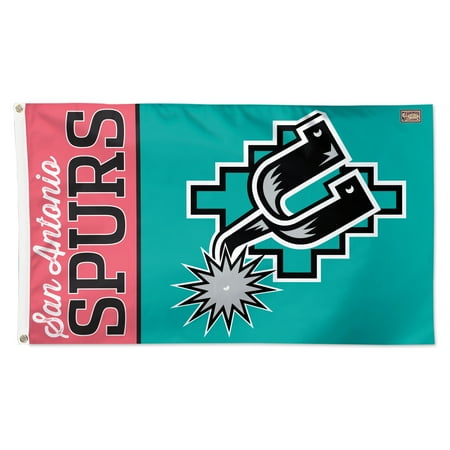 WinCraft San Antonio Spurs 3 x 5 Single-Sided Heritage Deluxe Flag