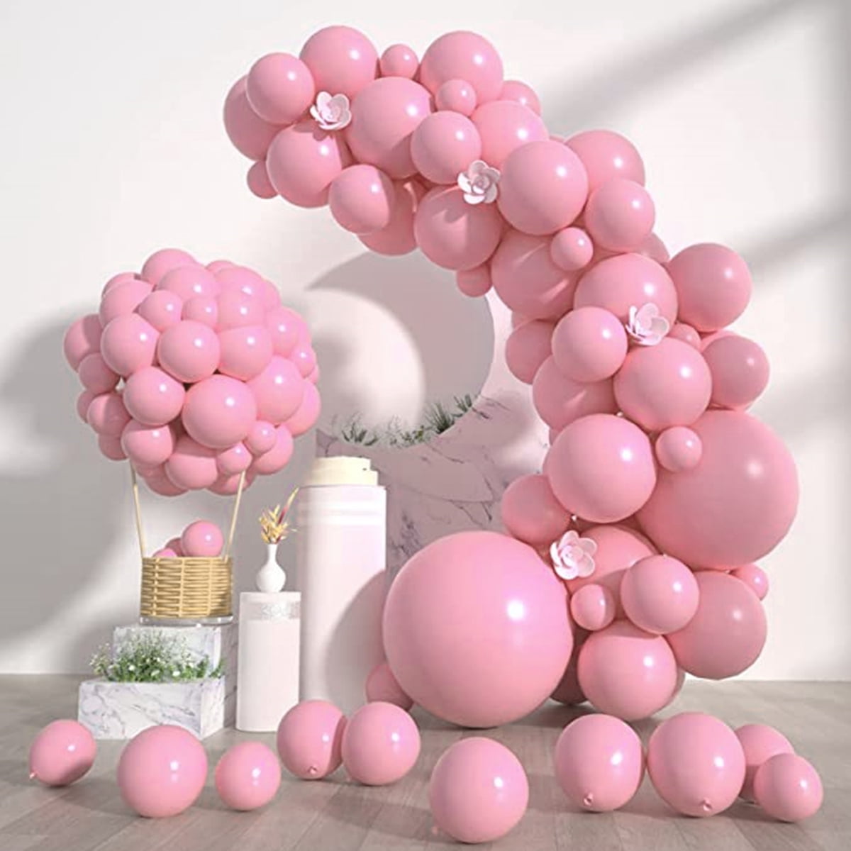 Pink Balloons Latex Balloons Pink Party Decoration Supplies Balloon Arch Kit