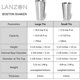 thumbnail image 2 of Juego de Coctelera Boston YONGSHENG Latas de Acero Inoxidable 2 Piezas, 2 of 5