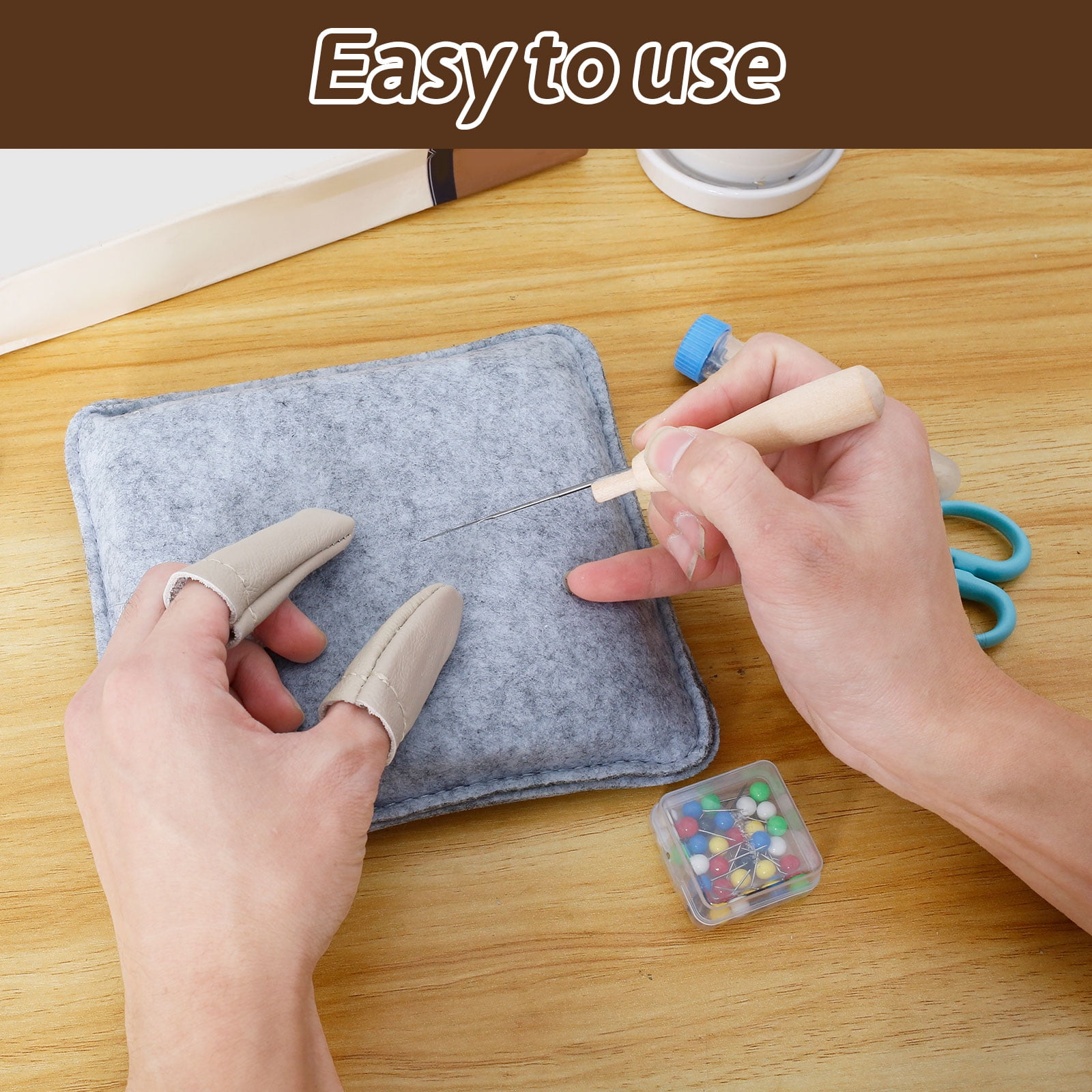 LINFANG 113Pcs Needle Felting Tool Kit DIY Wool Felt Needling Tool Kit Needle Felt Starter Kit DIY Needle Felting Supplies Complete Needle Felting Kit with Wool Felt Pad for Beginners
