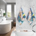 thumbnail image 7 of Caribbean Starfish on White Background Bath Hand Towel Soft Cotton Highly Absorbent Fingertip Towels for Bathroom Beach Kitchen Sports Gym Yoga Travel (2-Pieces Towel Sets, 28x16 inch), 7 of 7
