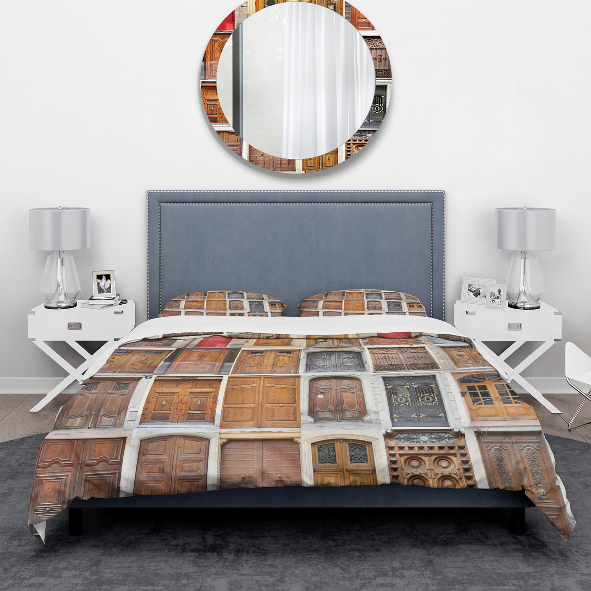 Designart 'Art Nouveau Doors' Modern & Contemporary Duvet Cover Set