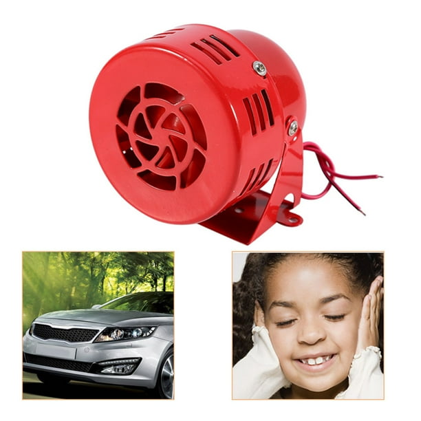 12V Coche Eléctrico Camión Motocicleta Aire Sirena Bocina Alarma Fuerte 50S ROJO PARA Respesta de Emergencia
