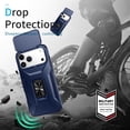 thumbnail image 3 of for iPhone 17 Pro Case with Sliding Camera Cover, [Drop Protection] [Magnetic Rotated Kickstand] Military Grade Shockproof Heavy Duty Cover for iPhone 17 Pro, Blue, 3 of 8