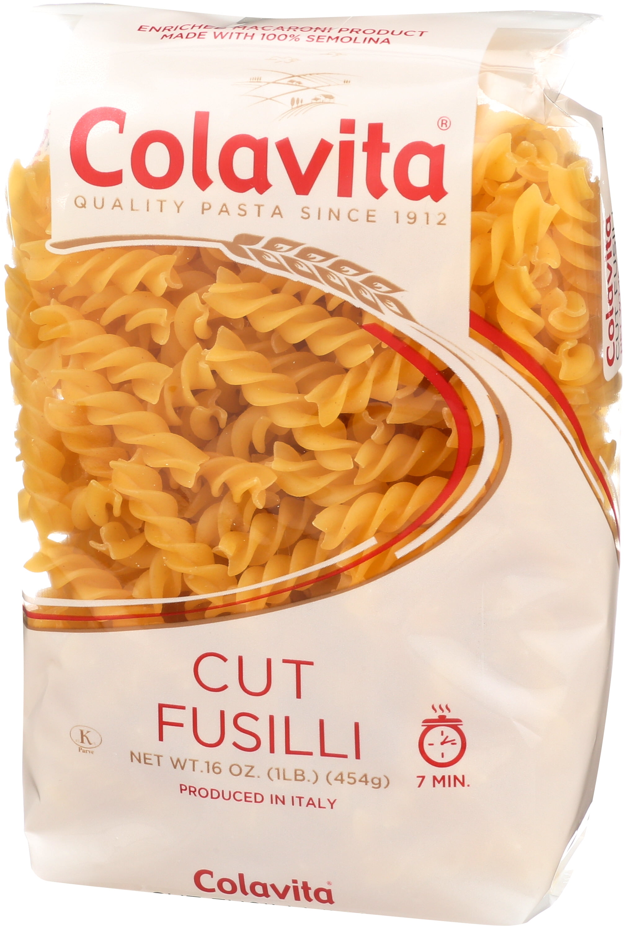 Colavita Gluten-Free Fusilli Pasta - Made In Italy, 12 Oz Boxes (Pack Of 12)