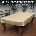 thumbnail image 2 of GoSports 8 ft Premium Leatherette Pool Table Cover - Waterproof & Tearproof - Heavy Duty Indoor & Outdoor Billiard Table Cover - Tan, 2 of 5