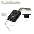 Scosche Loc2slsd 2Channel Adjustable Amplifier Black with Color Coded