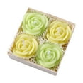 thumbnail image 2 of DIY Rose Flower Scented Candle Making Kit, Realistic Wax Candle Craft Set Featuring Romantic Fragrance for Valentine's Day Gifts, Wedding Favors and Home Decor, Green Floral Design Blahzhy, 2 of 5