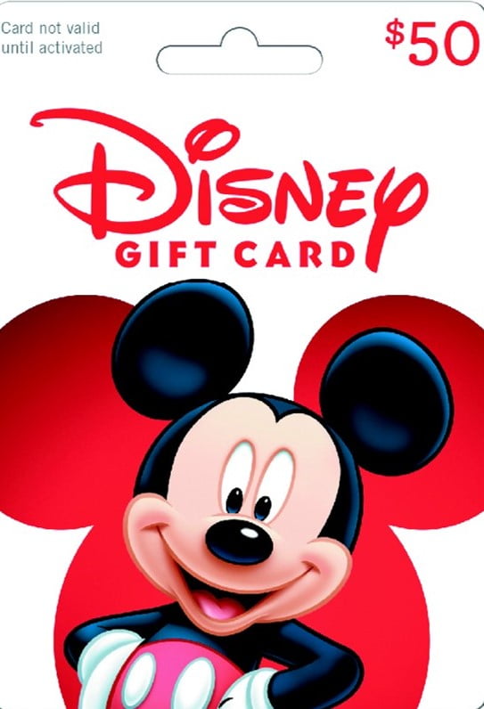 Carte-cadeau Disney de 50$, 1 unité – Incomm : Cartes-cadeaux