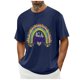 thumbnail image 4 of Casual Summer Tops Carnaval Impreso de Manga Corta Cuello Redondo, Poliéster Ligero para la Fiesta de Verano de Primavera, 4 of 9