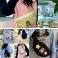 thumbnail image 2 of Simple Student Large Capacity Women's Chest Bag Waist Bag Messenger Bag= C6F7, 2 of 7