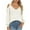 White, variant on Annhoo V Neck Sweaters for Women Cold Shoulder Long Sleeve Cable Knitted Tops Fall Casual Going out Shirts