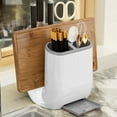 thumbnail image 4 of Kitchen Knife Block Organizer,Multi Functional Utensil Holder,Countertop Storage Rack For Knives Scissors Spatulas,Non Slip Drain Tray,Space Saving Counter Organizer, 4 of 6
