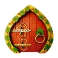 thumbnail image 2 of Sentmoon Desk Decorations for Women office Double Layer Wooden Gate Courtyard Ornament Rustic Hanging Decor Outdoor Entryway Accent Wooden Sign Alternative for Garden Fence Porch Patio Display, 2 of 8