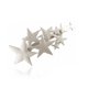 thumbnail image 1 of Horquilla para el pelo, tocado plano de estrella de cinco puntas, piezas de ajuste doradas plateadas, Clips lisos de decoración para mujer, Ropa, zapatos y accesorios Miscelánea Niebla plateada Sonducket AP016973-04, 1 of 6
