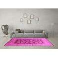 thumbnail image 3 of Ahgly Company Indoor Square Oriental Pink Traditional Area Rugs, 3' Square, 3 of 4