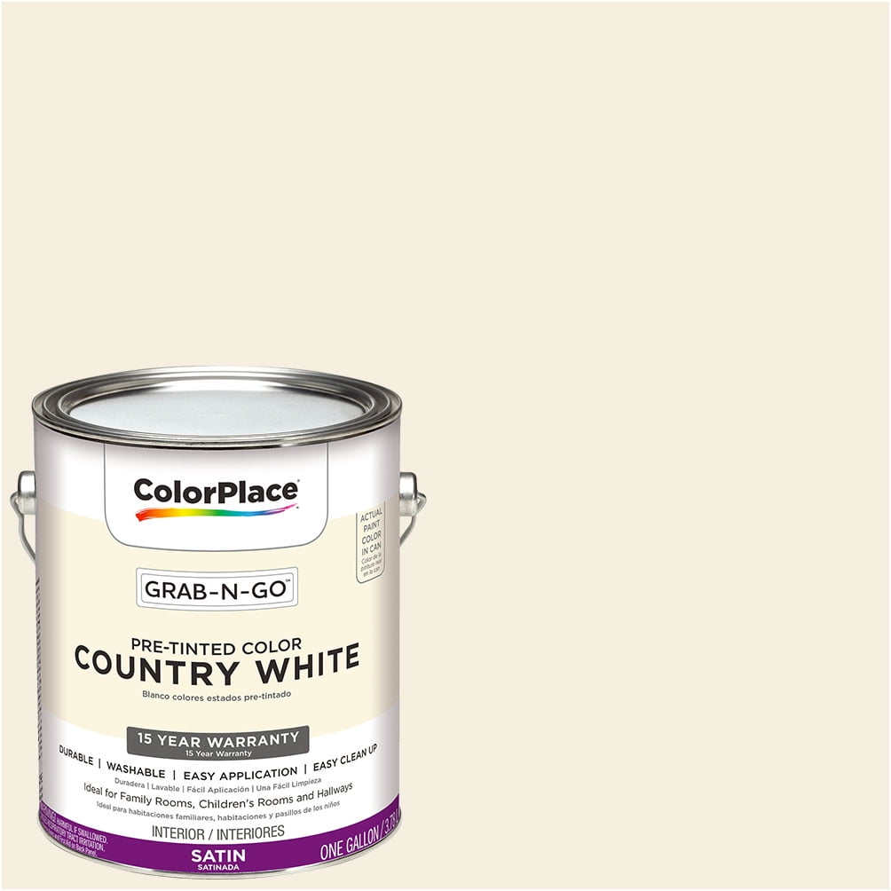 ColorPlace GrabNGo, Interior Paint, Country White, Satin