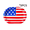 5PCS, variant on BDGD77 Patriotic Plates American Flag Paper Plates Disposable Oval Heavy Duty 12 x 10 Inch Patriotic Party Supplies for 4th of July Veterans Day Independence Day Party Decorations, 1PCS