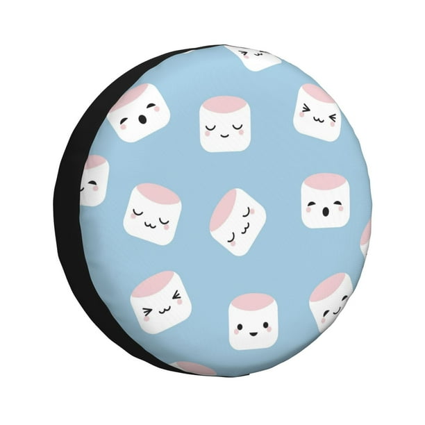 Fotbe Cartoon Sushi Funda de Llanta de Repuesto con Estampado, Engrosada, Ajuste Universal para Jeep, Remolque, RV, SUV, Camión-16 inch