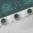 thumbnail image 4 of Feelyou Rose Floral Curtains Pack of 2 (52x84 Each), Mandala Damask Window Curtains, 4 of 6