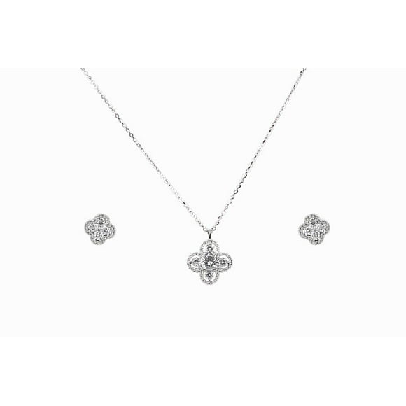 Women's Sterling Silver Pendant Set