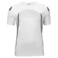 thumbnail image 4 of Mens T-Shirts Summer Color Block Quick Drying Round Neck Short Sleeve Fitness Training Breathable Sports Fashion Tops Pullover Outwear,White,S,Tshirts, 4 of 5