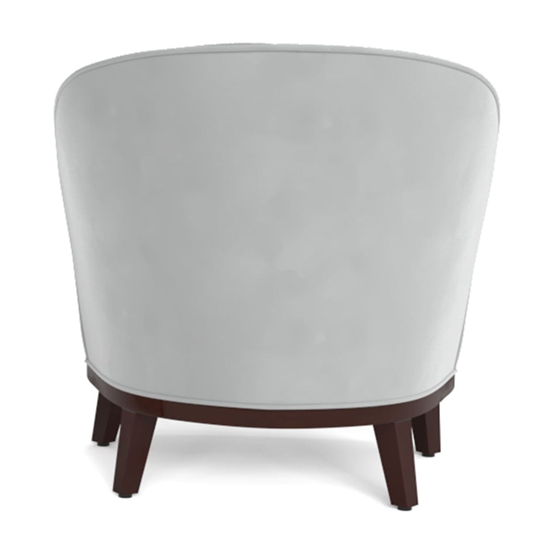 Ava Upholstered Barrel Accent Chair, Light Grey
