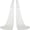 White, variant on Slccxzc Extra Long 3D Floral Mesh Bridal Shawl, Tulle Wedding Cloak for Evening Dresses