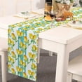 thumbnail image 5 of SHAGUOZHOU Petit Drapeau de Table Frais Printemps et Été Imprimé Fleur Lin Nappe 4 Pcs de Table de Cuisine pour Mariage, 5 of 5