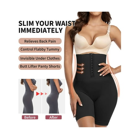 

Yolossia Plus Size S-5XL Womens Butt Lifter Shapewear Hi-Waist Tummy Control Panties Girdle Body Shaper
