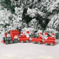 thumbnail image 5 of Wooden Train Christmas Ornaments Santa Cake Decoration Merry Christmas Navidad New Year Party Table Decoration Kids Gifts Toys, 5 of 5