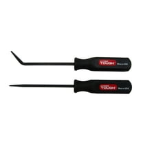 Hyper Tough 2-Piece Mini Handle Pry Bar Tool Set, Includes Straight and Curved Blade