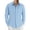 Light blue, variant on OALUXE Linen Button Down Shirts For Men Casual Long Sleeve Lightweight Dress Shirts With Pocket