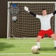 thumbnail image 4 of Portería de fútbol Top Bins - Blanco de entrenamiento de malla amarilla de 60" x 45" con correas ajustables para precisión y práctica de tiro, 4 of 5
