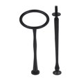 thumbnail image 2 of Cake Plate Stand Handle 2 Tiers Cake Cupcake Tray Stand Handle for Daily Use Black, 2 of 8
