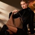 thumbnail image 3 of JASGOOD Vintage Suede Hobo Bag for Women Soft Oversized Shoulder Purse, Casual Daily Handbag, 3 of 8