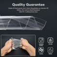 thumbnail image 3 of 100 Pcs Sacs en Cellophane Transparents 5 X 7 Pouces Refermables, Petits Sacs Auto-Scellants pour Cookies, 3 of 5