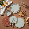 thumbnail image 7 of Onader Dinnerware Sets for 4, 12-Piece Plates and Bowls Set, Stoneware Dinning Ware Set for Kitchen, Dishwasher & Microwave Safe, Mild Green, 7 of 7