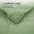 thumbnail image 5 of WISHEAD Full Comforter Duvet Insert, Reversible Quilted with Corner Tabs, Ultra Soft for All Season, Hotel Down Alternative Cooling Breathable Bedding, Machine Washable (Green, 82" x 86"), 5 of 8