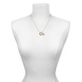 thumbnail image 3 of Delight Jewelry Rose Goldtone Open Heart Mother & Daughter Heart Necklaces (Set of 2), 19"+2", 3 of 4