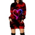thumbnail image 4 of Vestido con capucha y manga larga con estampado digital 3D de comercio exterior para mujer europea y americana para el día de San Valentín, 4 of 5