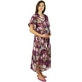 thumbnail image 2 of Bimba Nursing Kaftan Cotton Night Gown, Hospital Delivery Gown- Front Buttons, 2 of 6