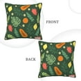 thumbnail image 3 of Square Throw Pillow Covers with Core, Papaya Dragon Fruit Print Pillows for Sofa Beds, 16"x16", 3 of 9