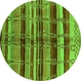 thumbnail image 1 of Ahgly Company Indoor Round Oriental Green Industrial Area Rugs, 4' Round, 1 of 4