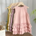 thumbnail image 6 of WOLLED Infant Girls Sleeveless Halter Princess Kids Baby Dress Summer Solid Color Casual Dress for Babies and Kids 6 Months - 6 Years, 6 of 9